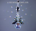  m/w Swarovski Silver Night RARE Body CROSS ANGEL 