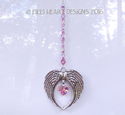 *Angels Blush* m/w Swarovski AB Light Rose Heart S