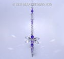 m/w Swarovski Crystal RARE Beads PURPLE DRAGONFLY 