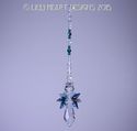  m/w Swarovski RARE Double Peacock Wings Lg Angel 