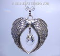  m/w Swarovski Suncatcher VINTAGE KITE Angel Wings