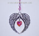 *Angels Blush* m/w Swarovski AB Light Rose Heart S