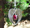 *Angel Love* m/w Swarovski RARE VINTAGE HEART Sunc