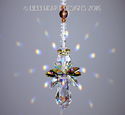  m/w Swarovski Rare Quad Winged AB Sunset Angel Su