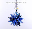m/w Swarovski RARE Malibu Blue and Sapphire Star S