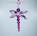 m/w Swarovski Crystal RARE HOT Pink DRAGONFLY Sunc