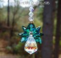  m/w Swarovski RARE Luck of the Irish Green Angel 