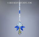  m/w Swarovski *BIG BLUE* Sappire Wings Angel AB S