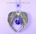  m/w Swarovski AB *Heliotrope Heart* Angel Wings S