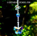 Crystal AB BUTTERFLY Suncatcher m/w SWAROVSKI Butt