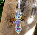  m/w Swarovski Rare Quad Winged AB Sunset Angel Su