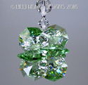 m/w Swarovski Mini SUPER STAR PERIDOT Car Charm Su