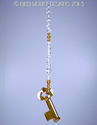m/w Swarovski Crystal 50mm Copper Yoko Ono Key Sun
