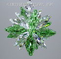 m/w Swarovski Mini SUPER STAR PERIDOT Car Charm Su