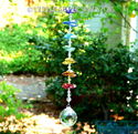 m/w Swarovski Crystal Long TRIPLE CHAKRA Octagon C