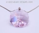 m/w Swarovski RARE Necklace Rosaline Pink BIG Octa