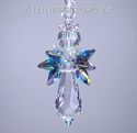  m/w Swarovski RARE Double Peacock Wings Lg Angel 