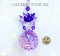 m/w Swarovski 40mm Violet *Floating Lotus Ball* Su