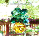 m/w Swarovski Light Topaz Sm. Pineapple Suncatcher
