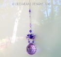m/w Swarovski 40mm Violet *Floating Lotus Ball* Su