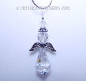  m/w Swarovski Angel Pendant on Chain Car Charm Su