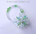 m/w Swarovski Clear + Rare AB Peridot SUPER STAR S