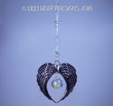 Angel Wings m/w Swarovski Aurora Mozart Suncatcher
