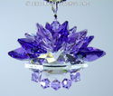 m/w Swarovski Light and Dark Purple LOTUS Pendant 