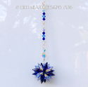 m/w Swarovski Mini SUPER STAR COBALT Car Charm Sun