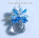 m/w Swarovski 20mm Mozart Ball Pineapple AQUA AB S