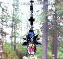  m/w Swarovski Silver Night RARE Body CROSS ANGEL 