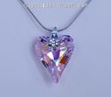 m/w Swarovski RARE AB PINK Wild Heart Necklace Sun