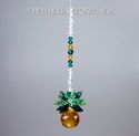 m/w Swarovski Light Topaz Sm. Pineapple Suncatcher