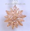 m/w Swarovski Crystal RARE Light PEACH Clear Star 