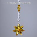 m/w Swarovski Crystal Lt. Topaz Flower Car Charm S