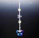 Crystal AB BUTTERFLY Suncatcher m/w SWAROVSKI Butt