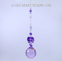 m/w Swarovski 40mm Violet *Floating Lotus Ball* Su