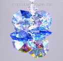 m/w Swarovski Mini SUPER STAR Blue AB Car Charm Su