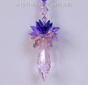 m/w Swarovski RARE 50mm Pink Icicle + AB Purples S