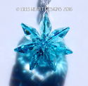 m/w Swarovski Crystal AQUA Flower Car Charm or Sun