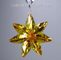 m/w Swarovski Crystal Lt. Topaz Flower Car Charm S