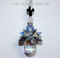  m/w Swarovski Silver Night RARE Body CROSS ANGEL 