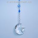 Fine Crystal 40mm Moon and Stars Sapphire Strand S