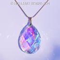 m/w Swarovski Crystal Aurora Borealis Trellis Drop