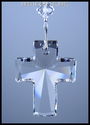 m/w Swarovski Crystal 40mm CROSS Purple HEARTS Sun