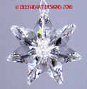m/w Swarovski Crystal Clear Flower Car Charm or Su