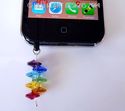 m/w Swarovski Smart Phone Jewel Dust Plug 7 CHAKRA