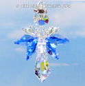  m/w Swarovski *BIG BLUE* Sappire Wings Angel AB S