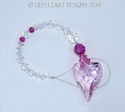 m/w Swarovski ROSALINE PINK Wild Heart + Fuschia S