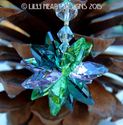 m/w Swarovski Crystal Emerald, Peridot and Pink Su